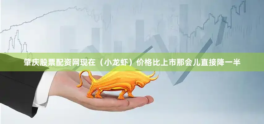 肇庆股票配资网现在（小龙虾）价格比上市那会儿直接降一半