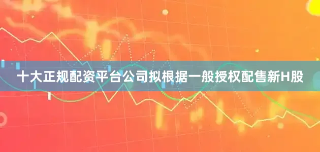十大正规配资平台公司拟根据一般授权配售新H股